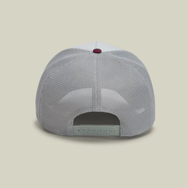 Goorin Bros. Oops Migration Trucker Cap - Light Grey/Burgundy/White