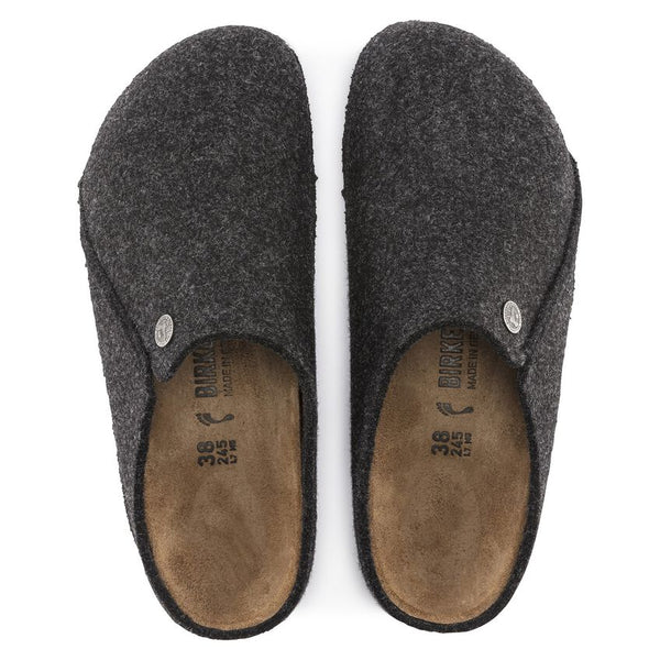 Birkenstock Mens Zermatt Wool Felt Slipper - Anthracite