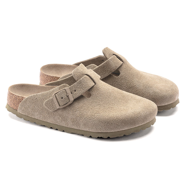 Birkenstock  Boston Soft Footbed -  Faded Khaki