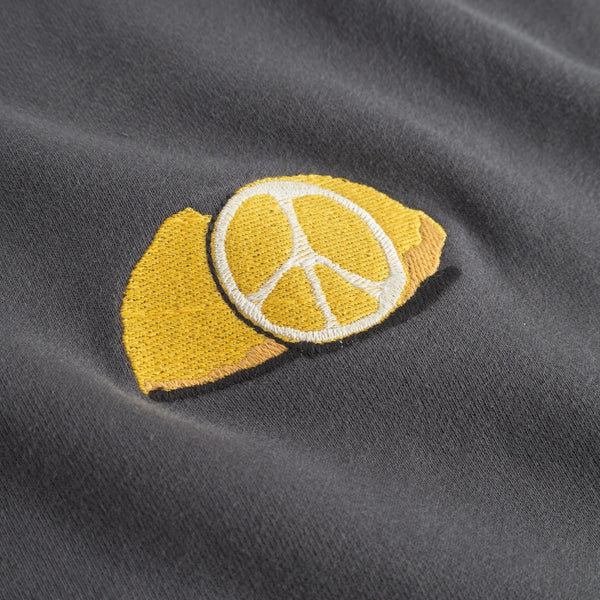 Dedicated Malmoe Lemon Peace Sweat - Charcoal