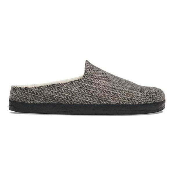 Birkenstock Mens Amsterdam Wrapped Shearling Slipper - Herringbone Grey
