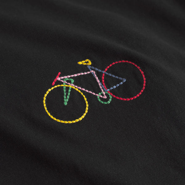 Dedicated Stockholm Small Paper Cut Bike Tee - Black