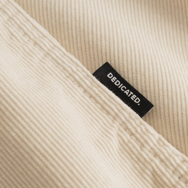 Dedicated Varberg L/S Corduroy Shirt - Oats White