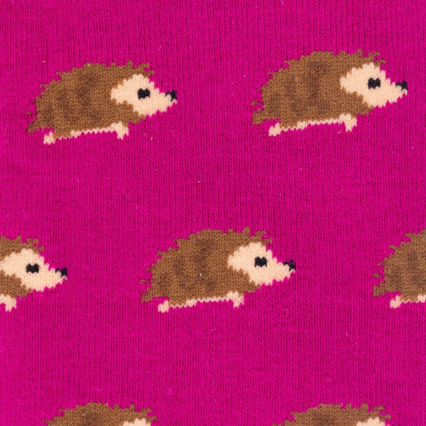 Swole Panda Bamboo Hedgehog Socks - Pink
