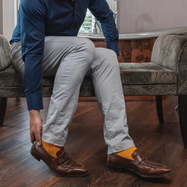 Swole Panda Classic Ribbed Socks - Yellow