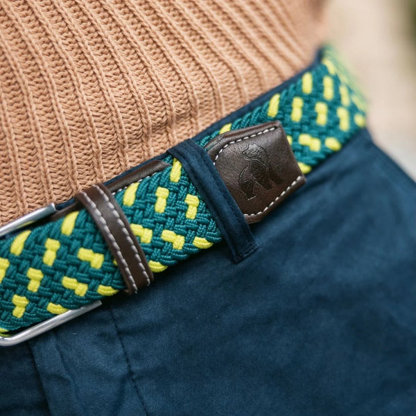 Swole Panda REPREVE® Woven Belt - Green Spot
