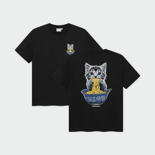 Dedicated Cat & Noodles Stockholm Tee - Black