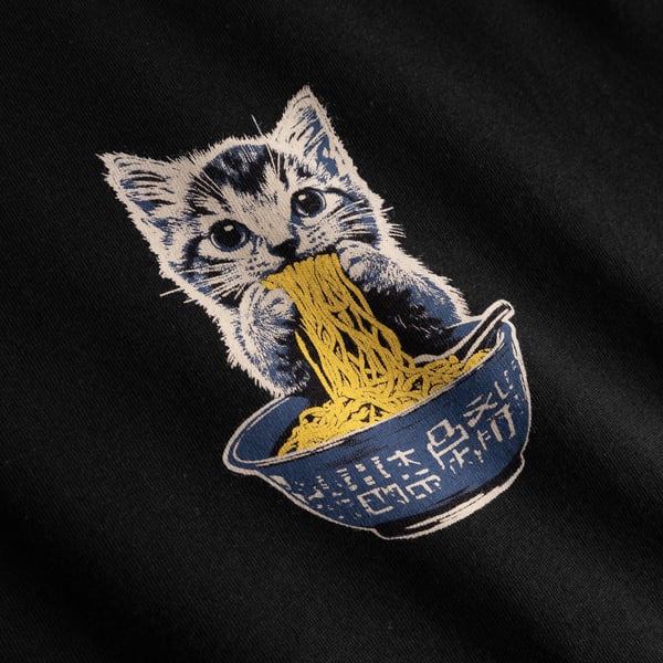 Dedicated Cat & Noodles Stockholm Tee - Black