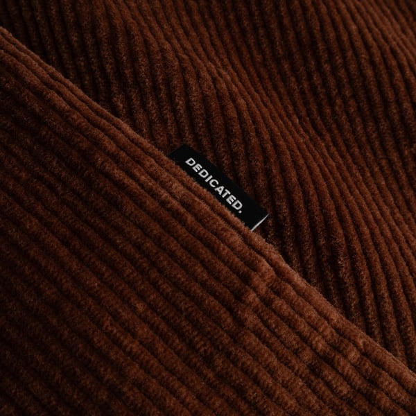 Dedicated Kil Corduroy L/S Overshirt/Shirt - Cappuccino Brown