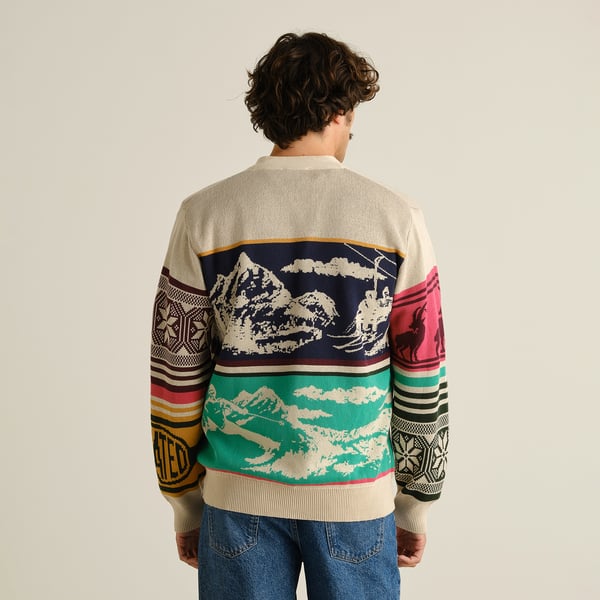 Dedicated Retro Ski Bloc Delsbo Cardigan - Multi