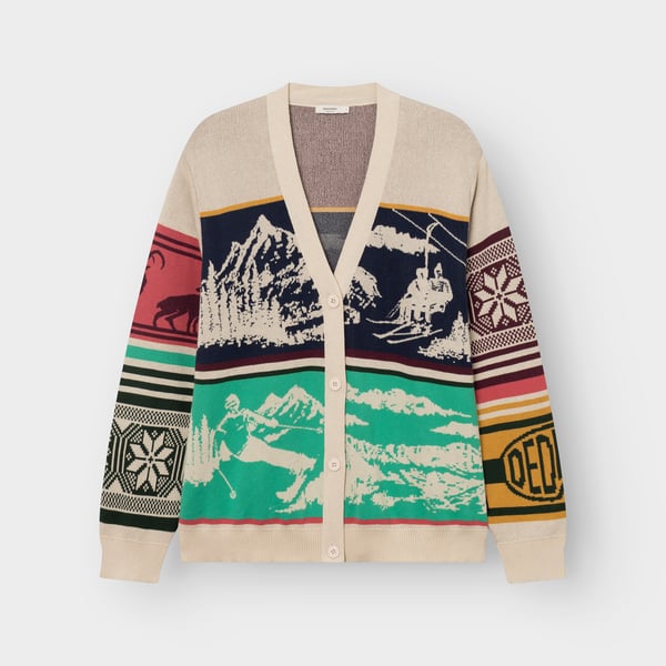 Dedicated Retro Ski Bloc Delsbo Cardigan - Multi
