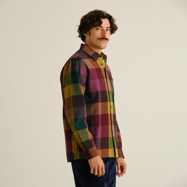Dedicated Rute Flannel L/S Bold Check Shirt - Multi