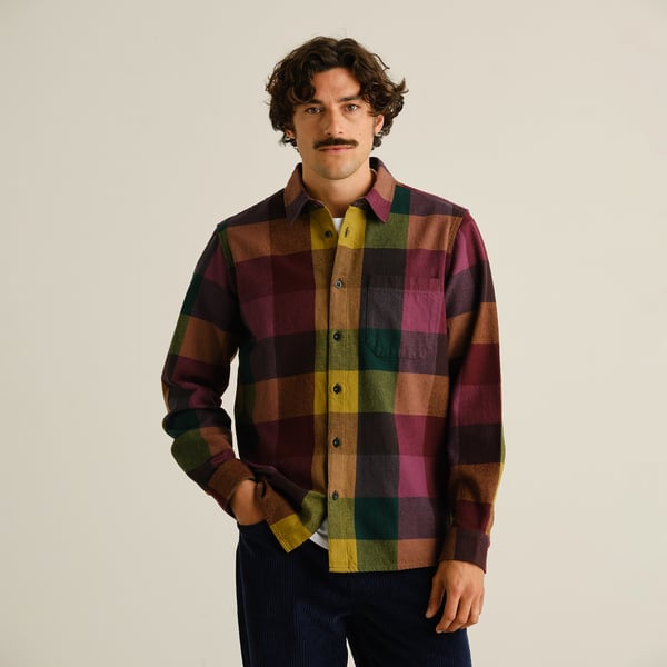 Dedicated Rute Flannel L/S Bold Check Shirt - Multi