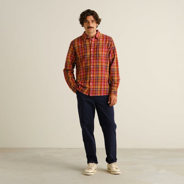 Dedicated Rute Flannel L/S Check Shirt - Madras