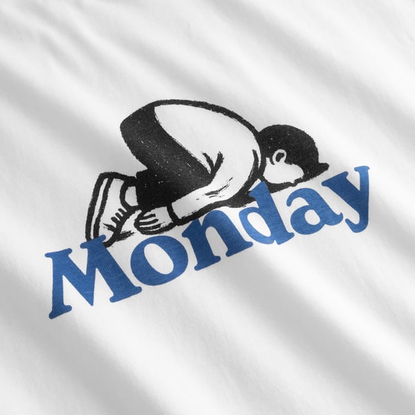 Dedicated Monday Crash Stockholm Tee - White