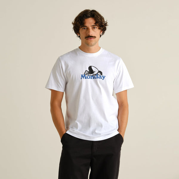 Dedicated Monday Crash Stockholm Tee - White