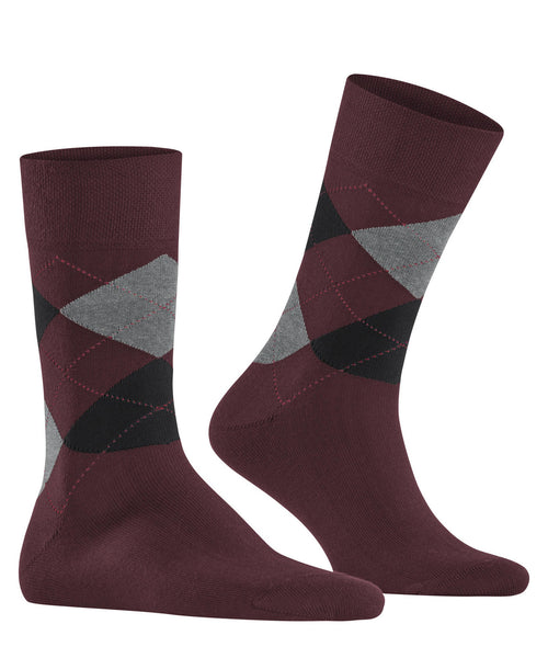 Falke Sensitive Argyle Men Socks - Burgundy