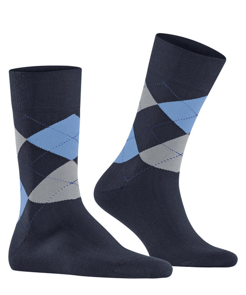 Falke Senitive Argyle Men Socks - Navy