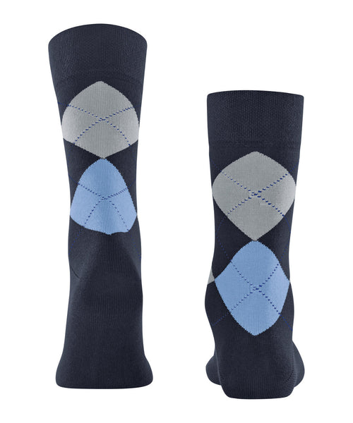 Falke Senitive Argyle Men Socks - Navy