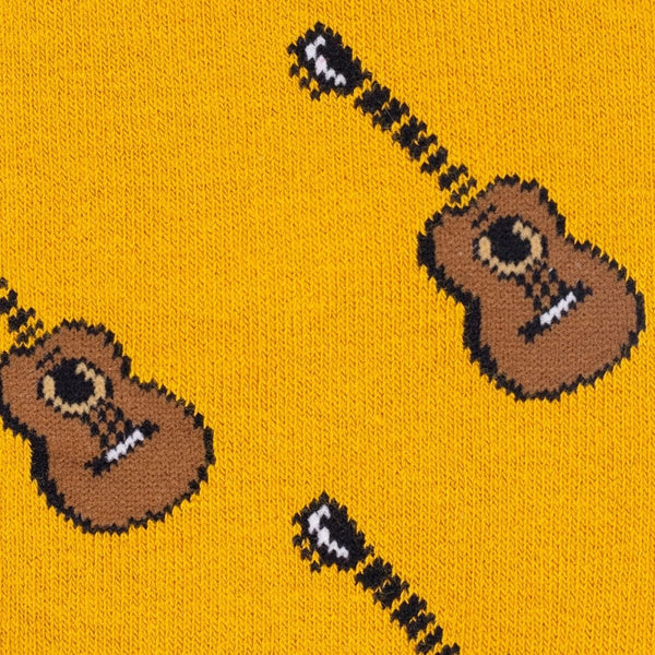 Swole Panda Guitar Socks - Yellow/Brown