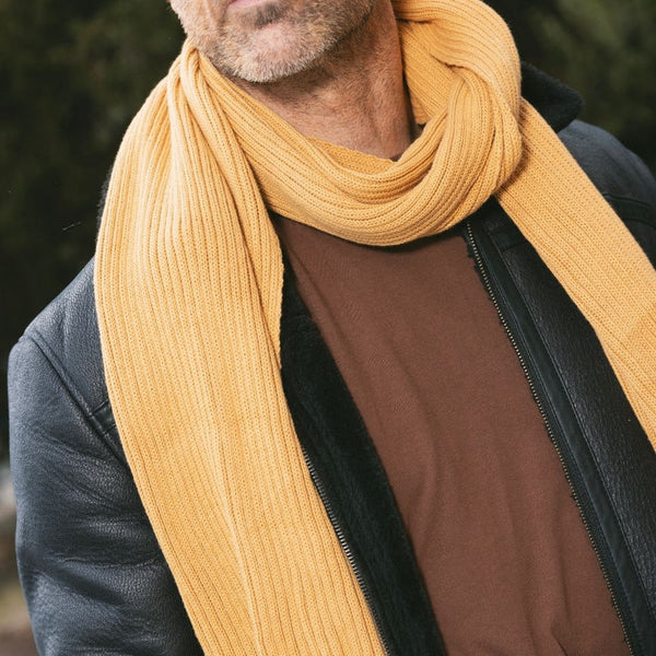 Swole Panda Organic Cotton Scarf - Mustard