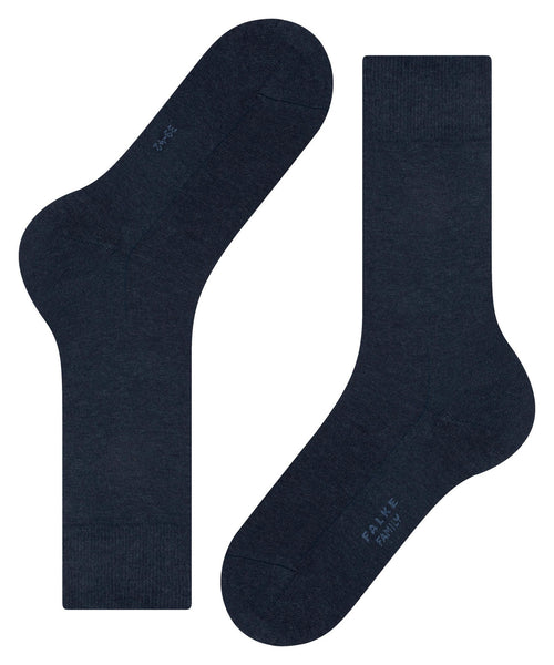 Falke Mens Family Sock - Navy Mel