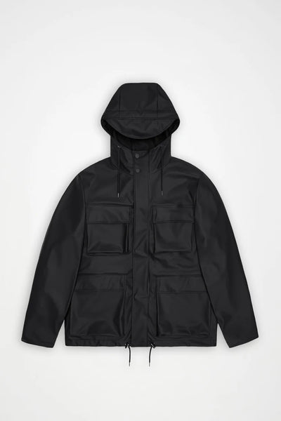 Rains Pocket Jacket - Black