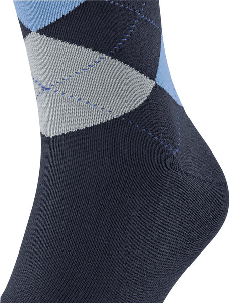 Falke Senitive Argyle Men Socks - Navy