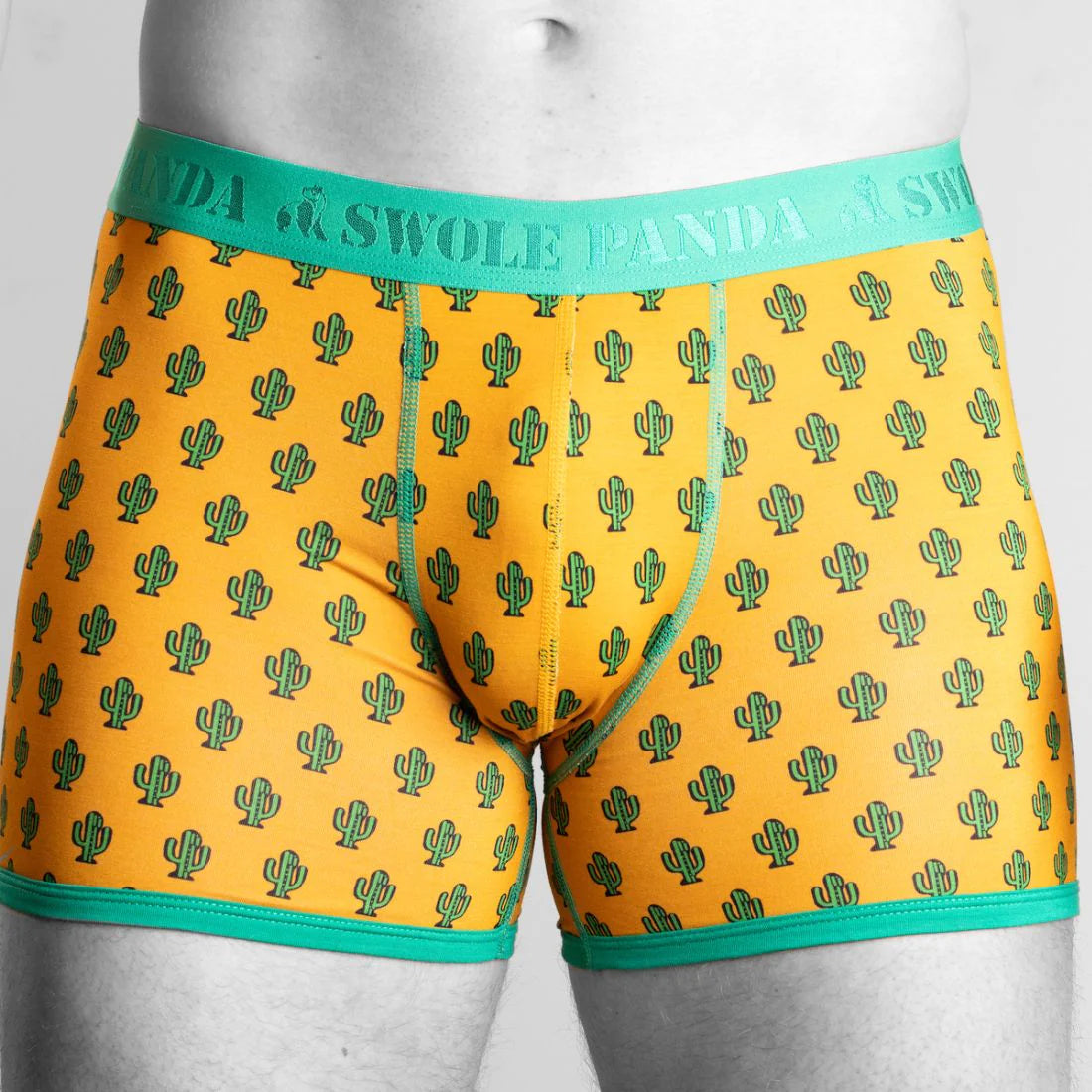 Swole Panda Bamboo Cactus Boxers