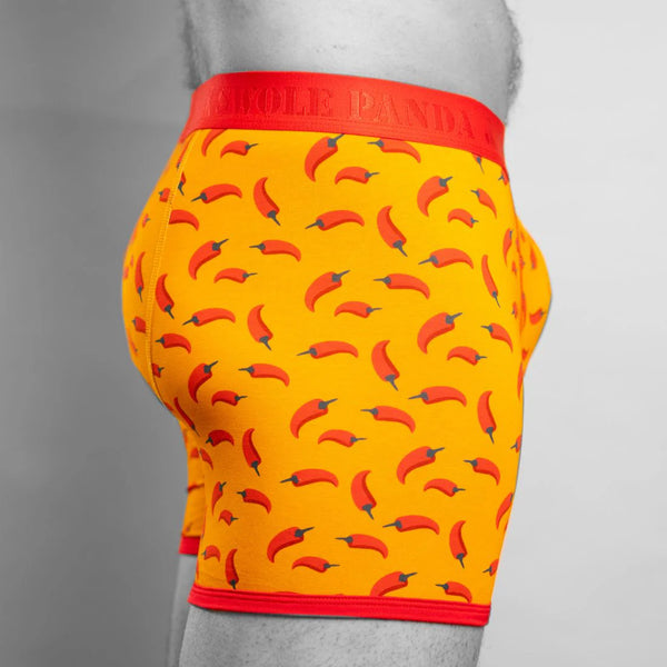 Swole Panda Chilli Print Boxers - Red Band