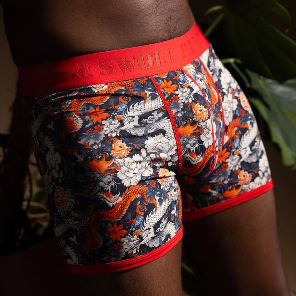 Swole Panda Dragon Boxers - Multi