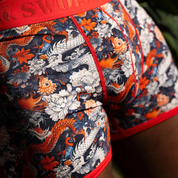 Swole Panda Dragon Boxers - Multi