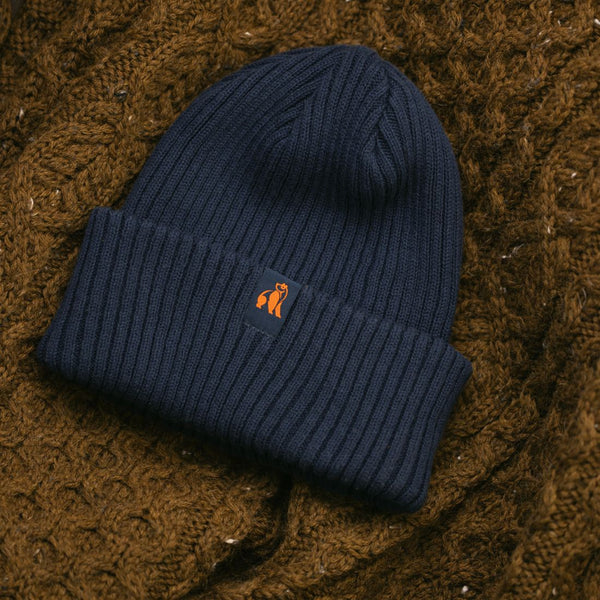 Swole Panda Beanie - Navy