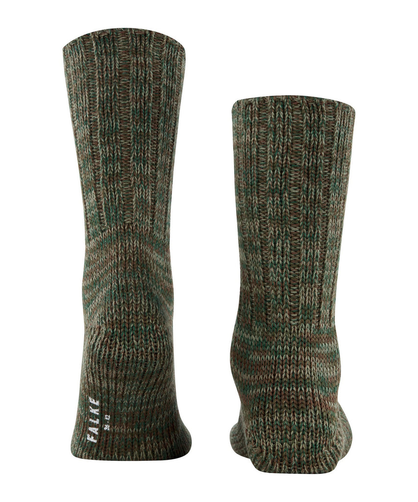 Falke Mens Brooklyn Boot Socks Brown Tan Badger Clothing