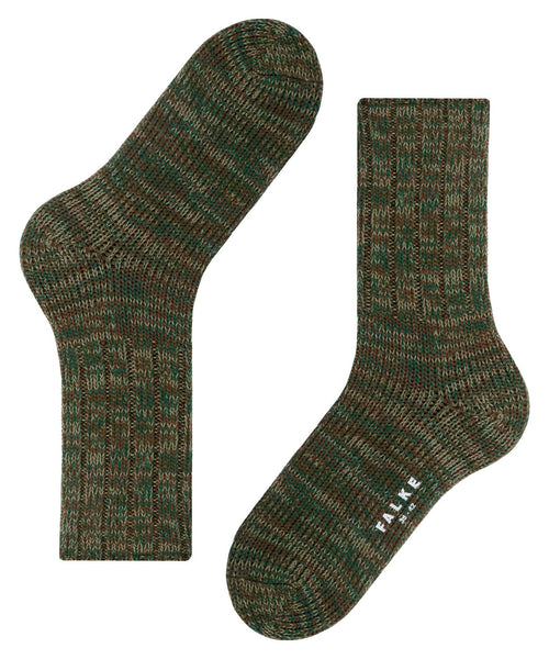 Falke Mens Brooklyn Boot Socks - Brown Tan