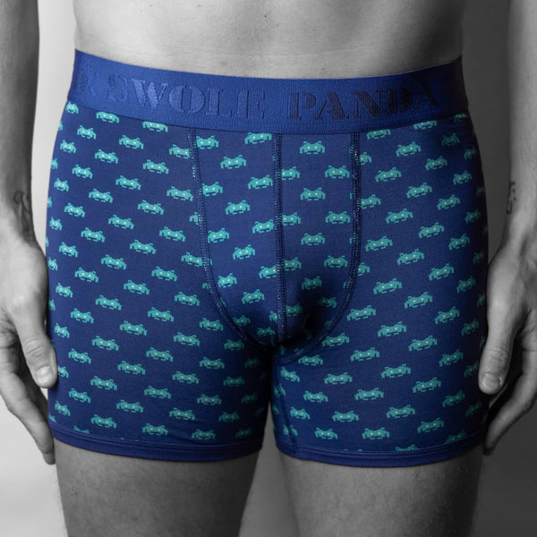 Swole Panda Alien Boxers - Blue