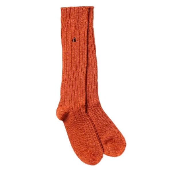Swole Panda Bamboo Boot Socks - Burnt Orange
