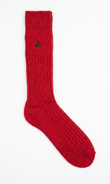 Swole Panda Bamboo Boot Socks - Red