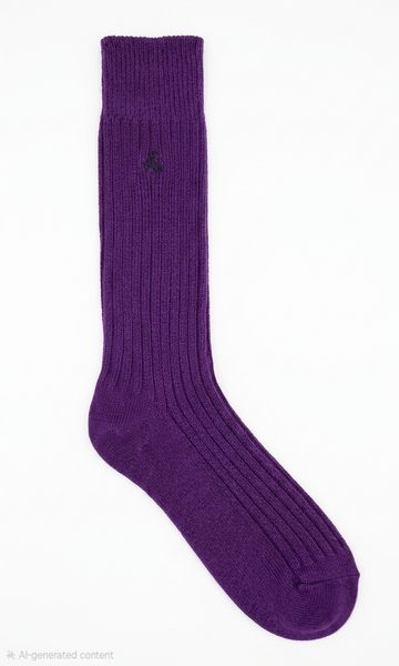 Swole Panda Bamboo Boot Socks - Deep Purple