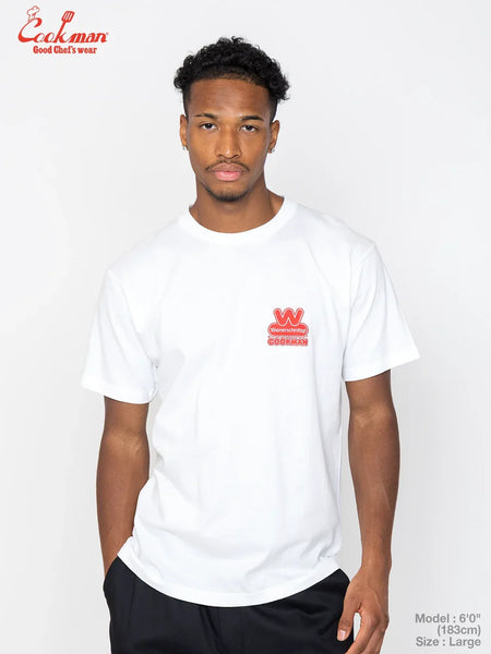 Cookman Wienerscnitzel Logo Tee - White