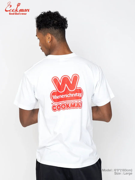 Cookman Wienerscnitzel Logo Tee - White