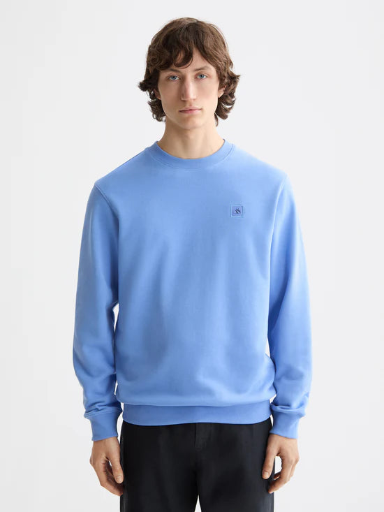 Scotch &Soda Logo Sweat - Blue Bonnet