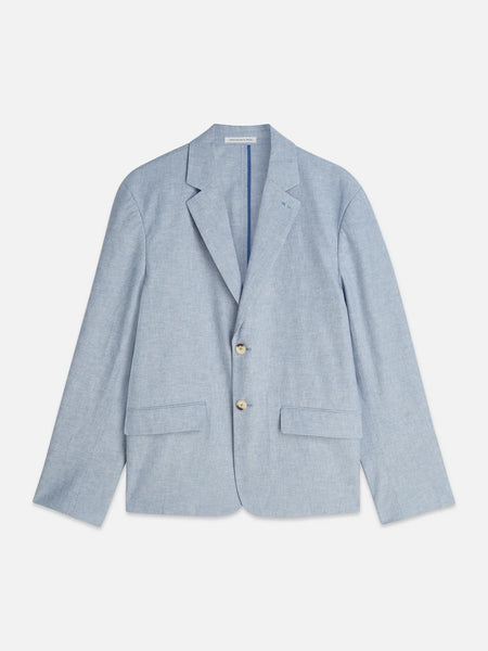 Scotch & Soda Unconstructed Relaxed Fit Linen Blazer - Infinity