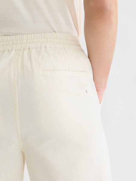 Scotch & Soda Otis Relaxed  Linen Blend Jogger - EggNog