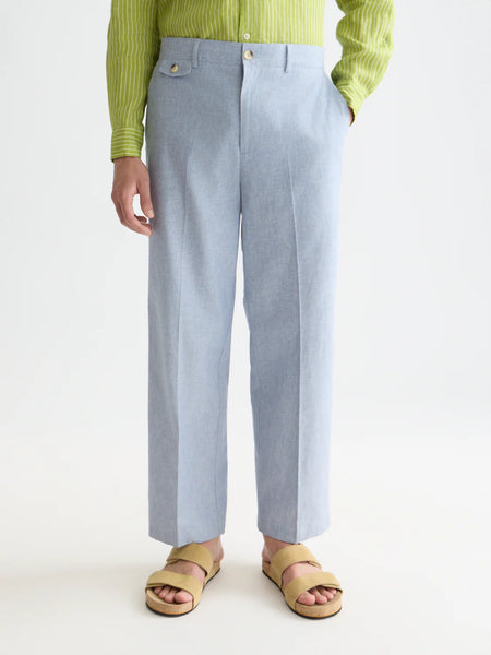 Scotch & Soda Otis Tailored Linen Blend Jogger - Infinity