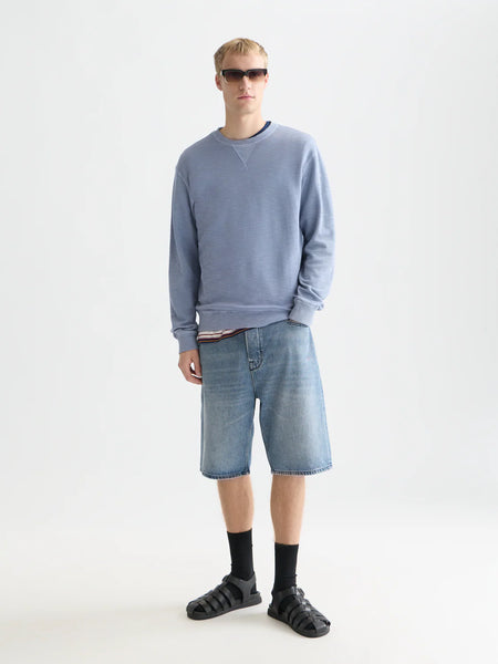 Scotch & Soda Garment Dyed Regular Fit Sweatshirt - Infinity