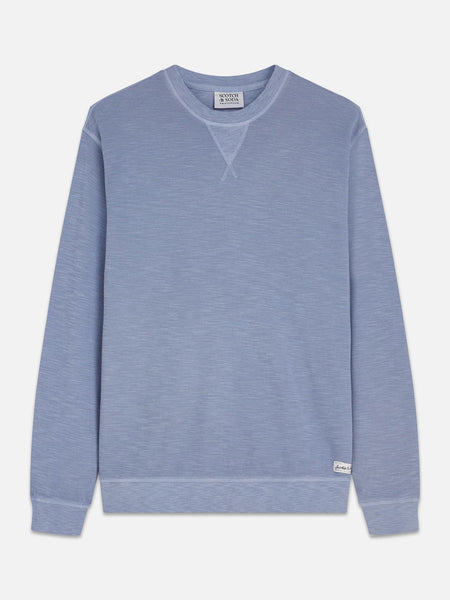 Scotch & Soda Garment Dyed Regular Fit Sweatshirt - Infinity
