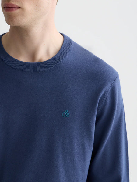 Scotch & Soda Core Ecovero Knitted Pullover - Oceana