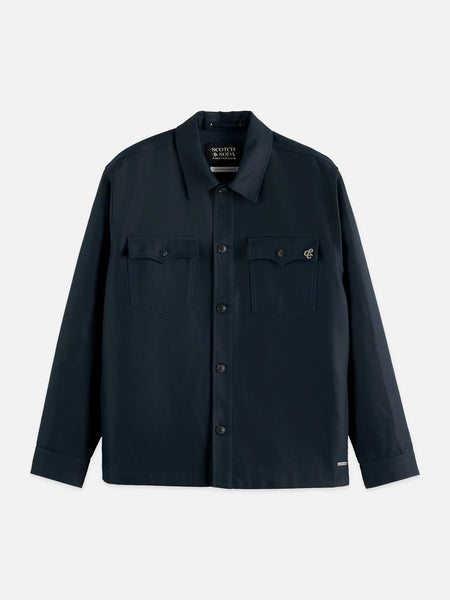 Scotch & Soda Twill Overshirt - Carbon