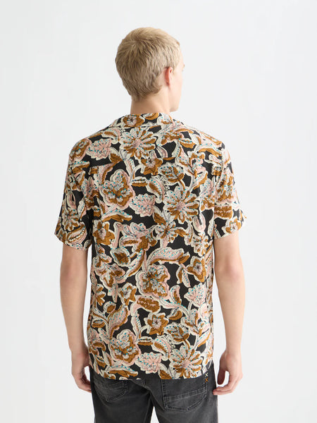 Scotch & Soda Printed Viscose S/S Shirt - Lucky Bandana